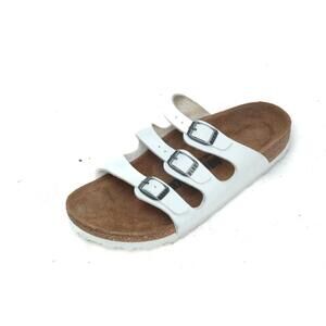 Birkenstock Florida sandals shoes white slip on women's sz 36 us 5 medium/narrow